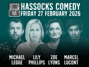 Comedy at the hassocks in February