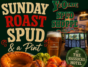 Sunday roast spud by Ye Olde Spud Shoppe